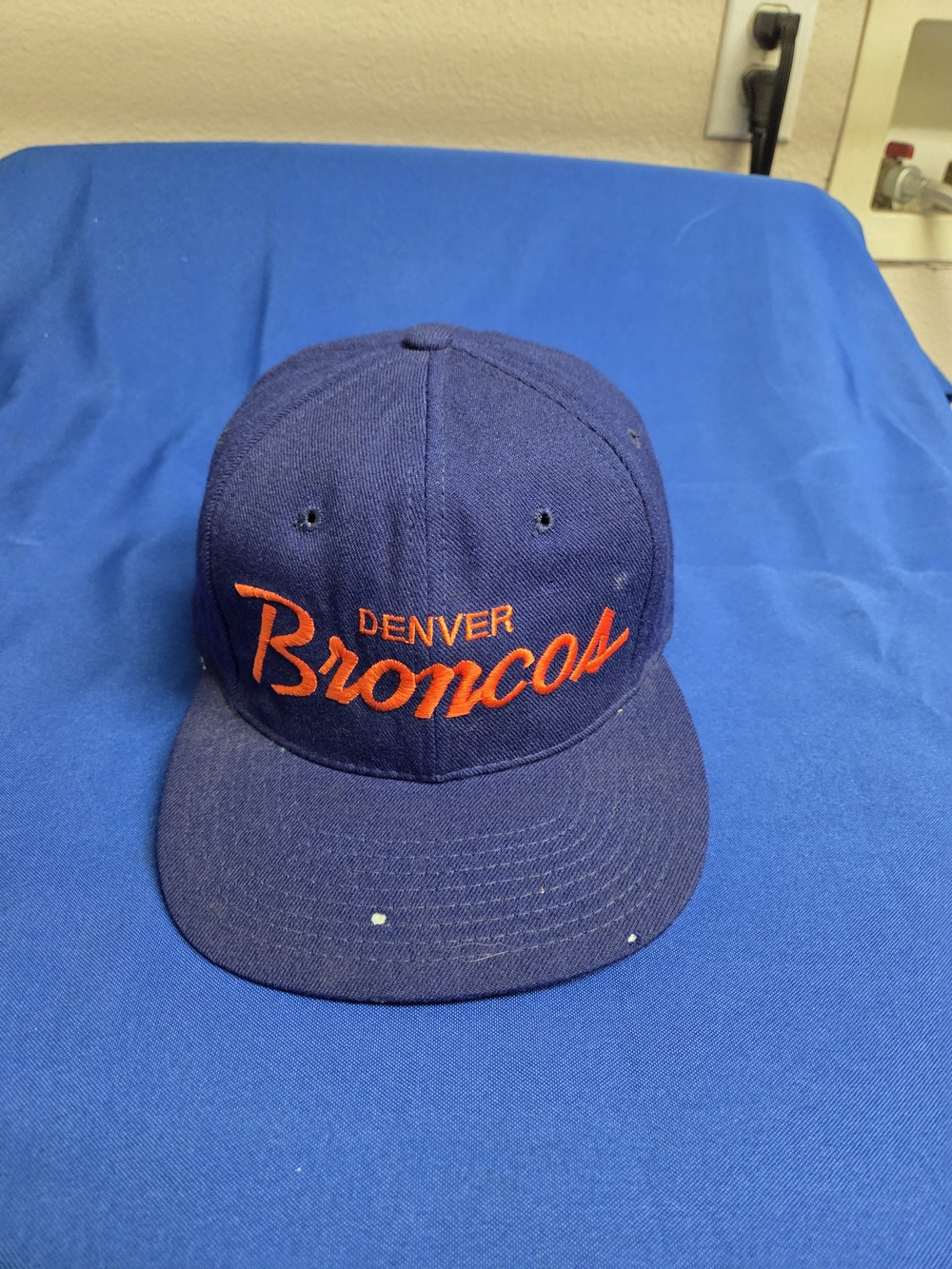 Vintage Denver Broncos Snapback Cap Sports Specialties Script NFL Football